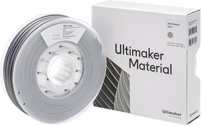 Image du produit Ultimaker Abs (ABS, 2.85 mm, 750 g, Argent)