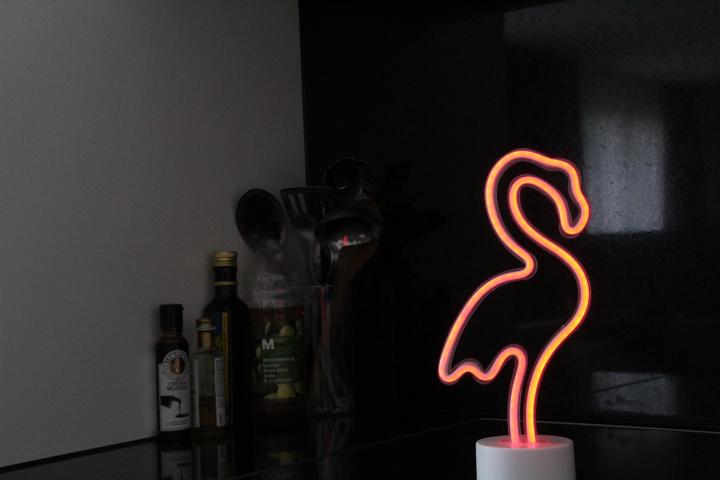 Actual product image Happy Lamp Neon Lamp Flamingo
