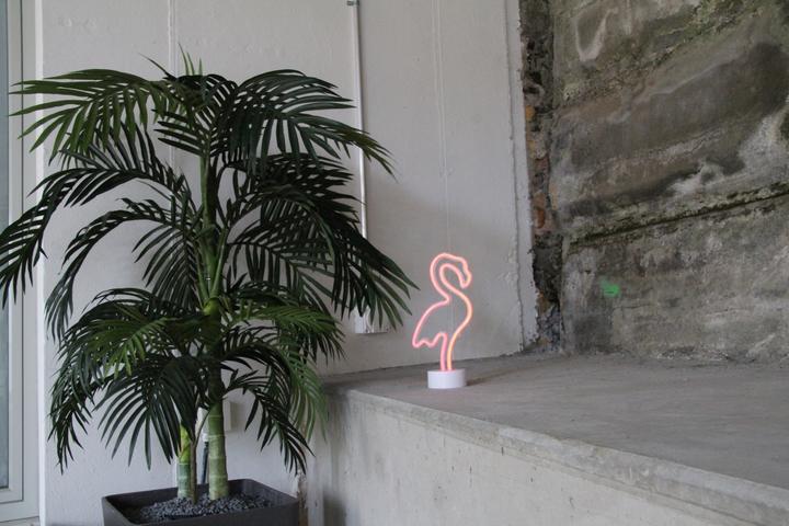 Actual product image Happy Lamp Neon Lamp Flamingo