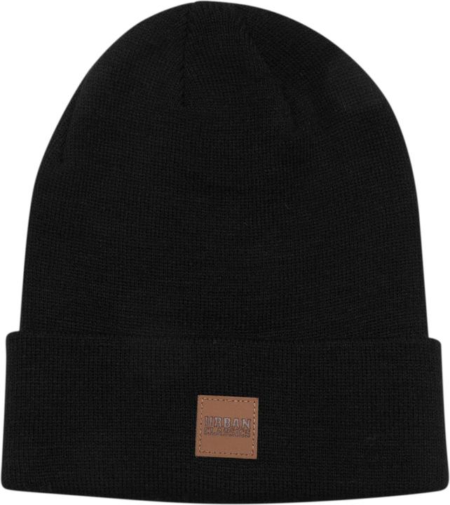 Produktbild Urban Classics Leatherpatch Long Beanie (One Size)