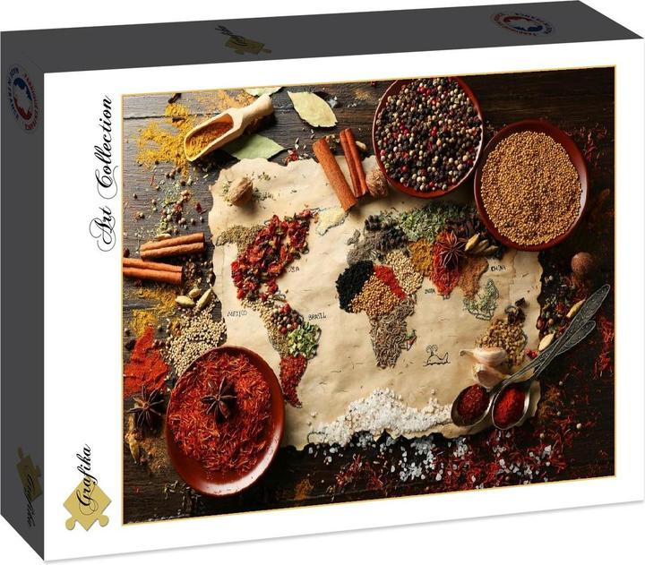 Produktbild Grafika Puzzle 2000 pieces World map in Spices (2000 Teile)