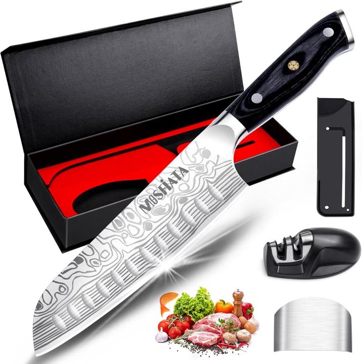 Mosfiata Couteau de chef 7 pouces