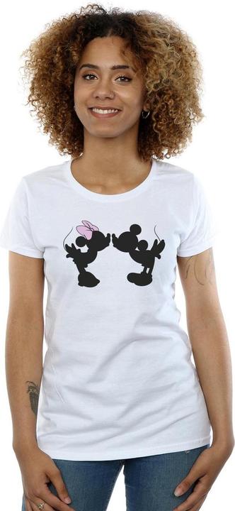 Immagine prodotto Disney Mickey Minnie Kiss Silhouette Maglietta Donna (L)
