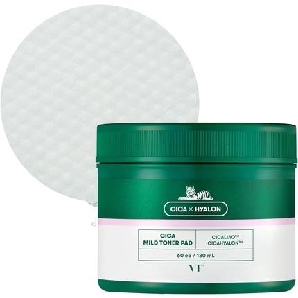 Actual product image VT Cosmetics Cica Hyalon Soft Toner Pad with 0.5% Salicylic Acid - Soothing Repair and Anti-Acne