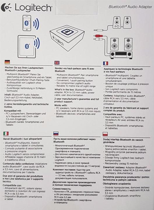 Immagine prodotto Logitech Bluetooth Audio-Receiver (Ricevitore)