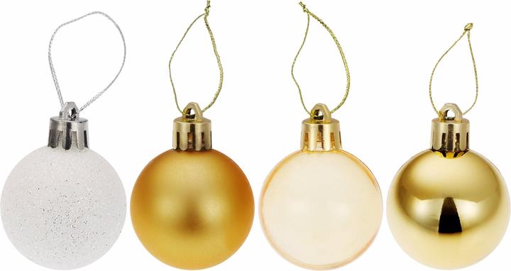 Produktbild tectake Weihnachtskugeln (24 -teilig)