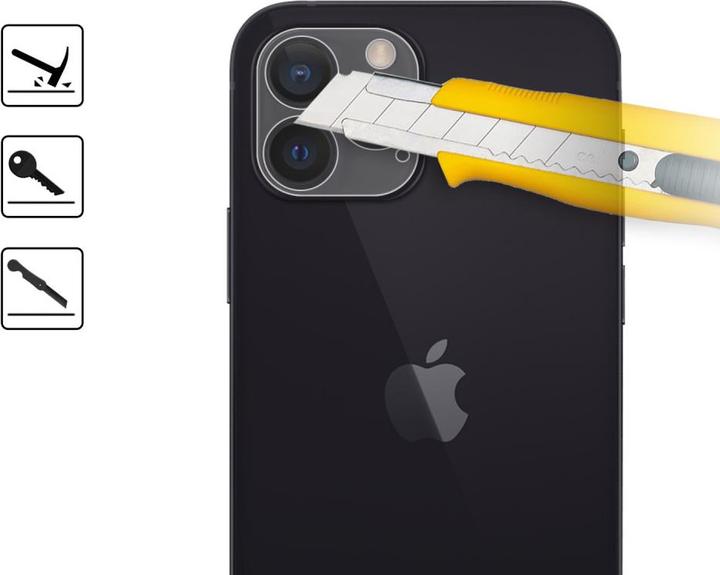 Actual product image Ueli Express iPhone 13 Pro Max camera armoured glass (1 Piece, Apple iPhone 13 Pro Max)
