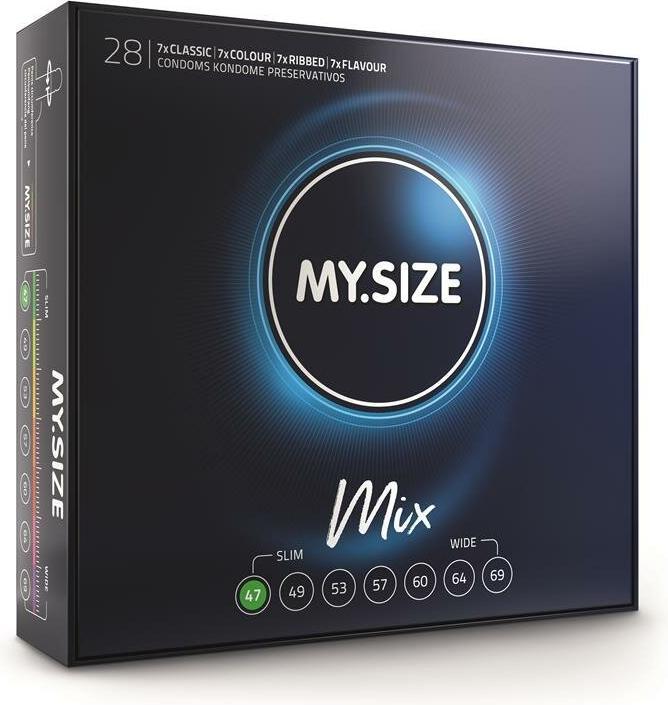 Image du produit My.Size Classic "47mm MIX" 28 préservatifs pour un confort et une sécurité optimaux (28 pcs)