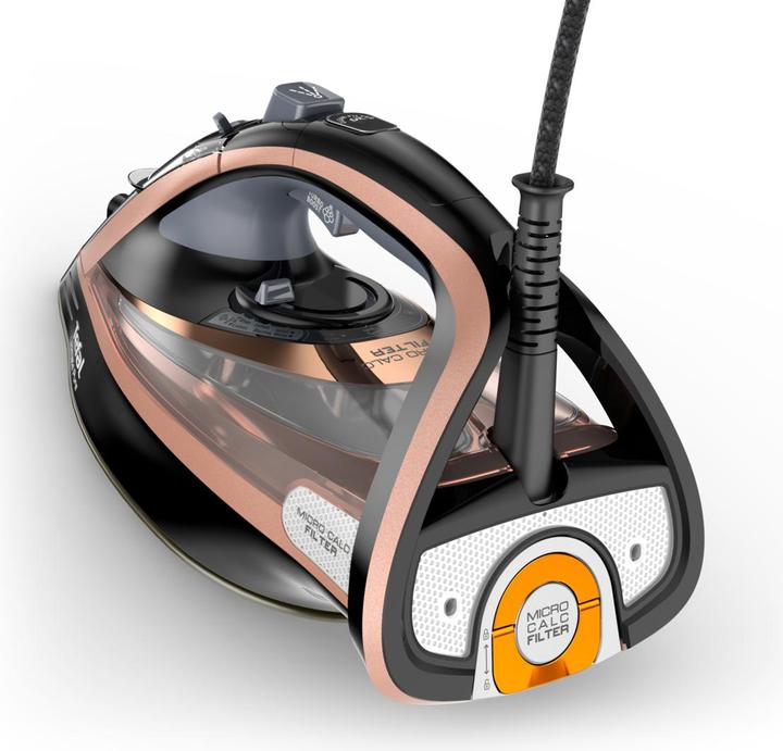 Productafbeelding Tefal Ultimate Pure FV9845 Droog & Stoomstrijkijzer Durilium Zelfreinigende Basisplaat, Koper (3200 W, 260 g/min)