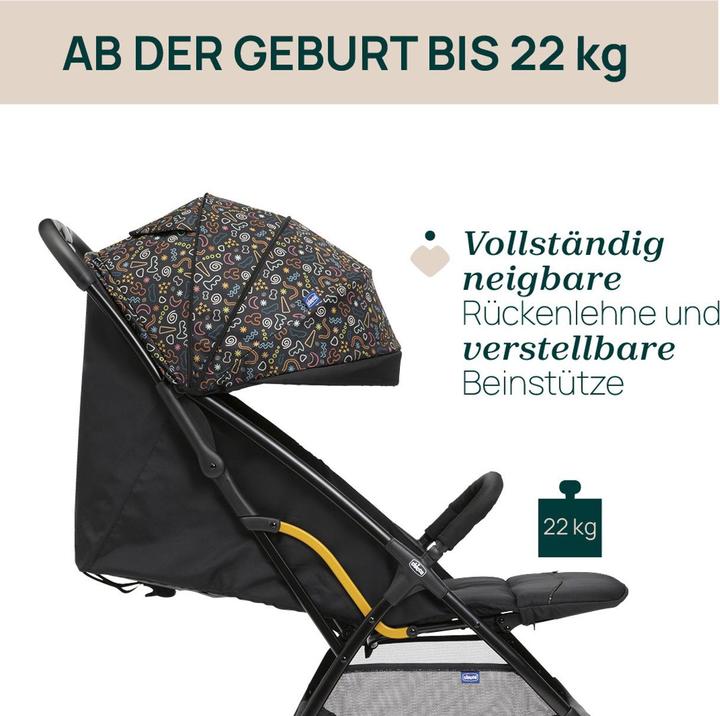 Image du produit Chicco Poussette à 4 roues Glee Playful