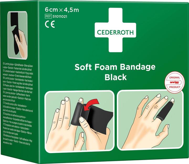 Produktbild Cederroth Soft Foam Bandage schwarz (1 x)
