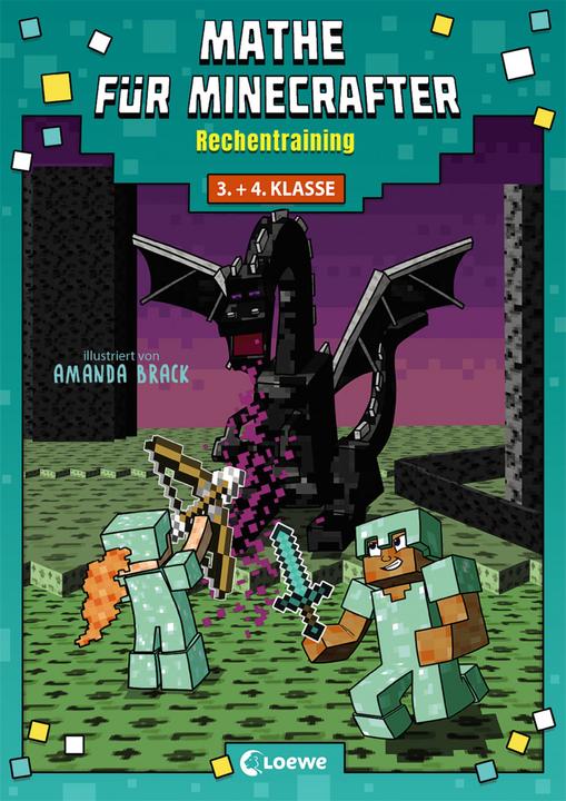 Produktbild Mathe für Minecrafter - Rechentraining (Deutsch, Loewe Lernen und Rätseln, Amanda Brack, 2020)