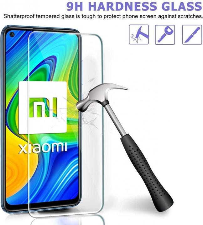 Actual product image Screenguard Xiaomi Redmi Note 9 Protective Glass Film Case Friendly Design (1 Piece, Xiaomi Redmi Note 9)