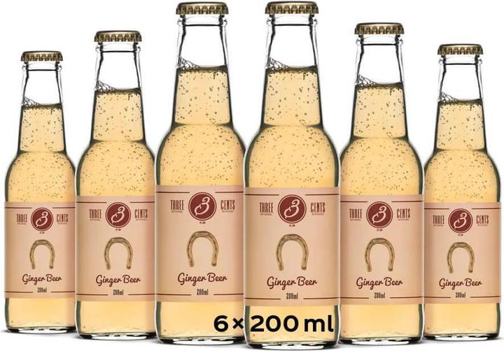 Produktbild Three Cents Ginger Beer (6 x 20 cl)