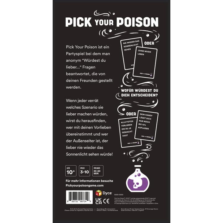 Actual product image Dyce Games Pick your poisen Family Edition - Das "Was würdest Du lieber tun?" Partyspiel (German)