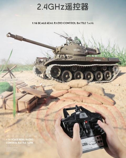 Actual product image Es-toys Heng Long RC Tank M41 A3