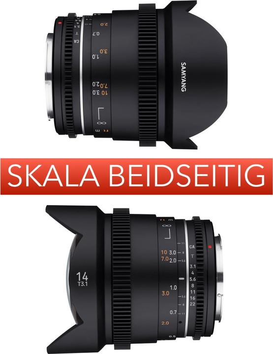 Produktbild Samyang 14mm T3.1 MK2 Canon EF (Canon EF, Vollformat)