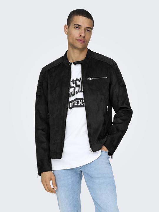 Produktbild Only & Sons Onsgus Faux Suede Racer Jacket Otw Noos (L)