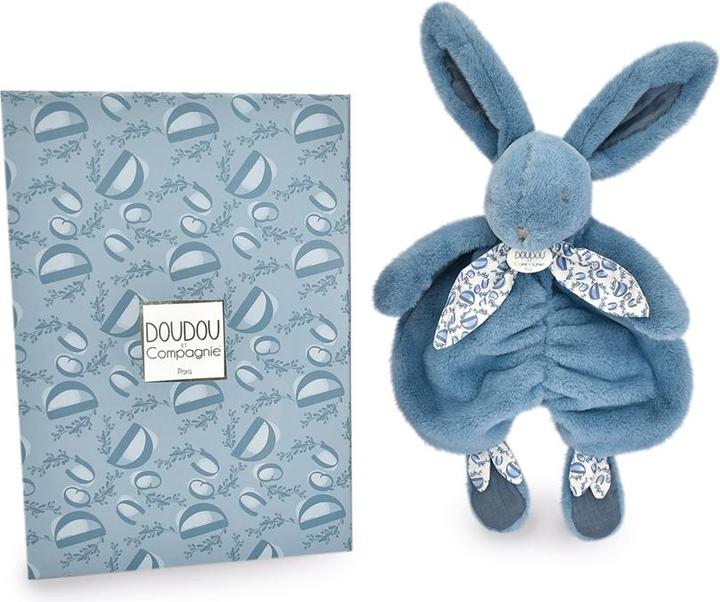 Actual product image Doudou et Compagnie Cuddly bunny, blue 29cm (30 cm)