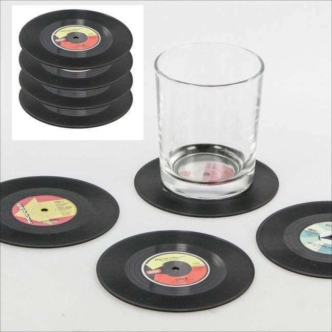 Image du produit Safe Dessous de verre Disque, vinyle (4 x)