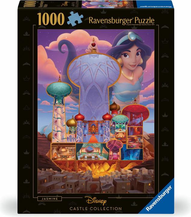 Ravensburger Puzzle 12000258 - Jasmin - 1000 Teile Disney Castle Collection Puzzle für Erwachsene (1000 Teile)