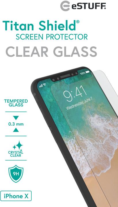Produktbild eSTUFF Titan Shield Clear Glass (1 Stück)