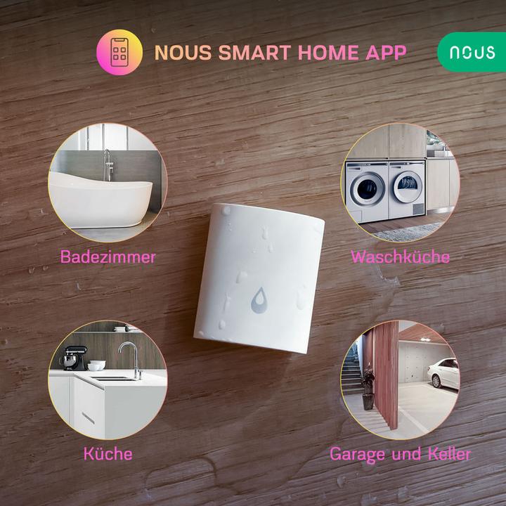 Actual product image Nous Smart Water Leakage Sensor E4 ZigBee