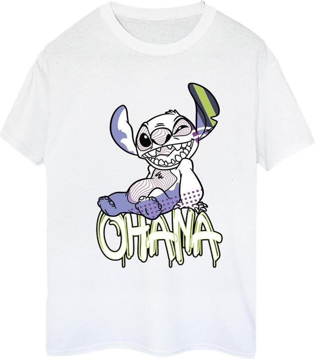 Disney Lilo And Stitch Ohana Graffiti TShirt (L)