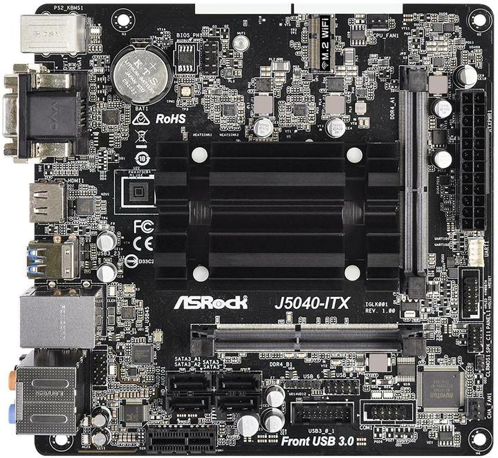 Image du produit AsRock J5040 (BGA 1090, Intel SoC, Mini-ITX)