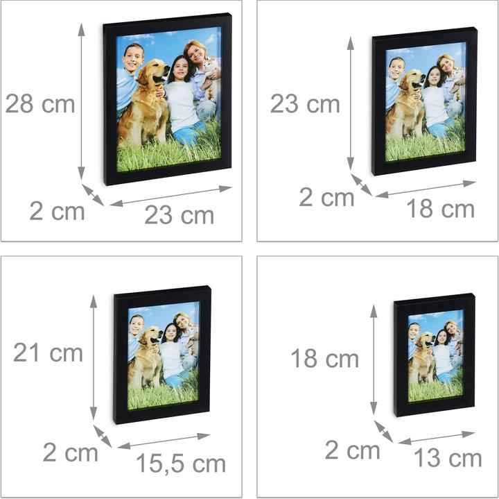 Productafbeelding Relaxdays Fotolijst (20 x 15 cm, 15 x 10 cm, 25 x 20 cm, 18 x 13 cm)