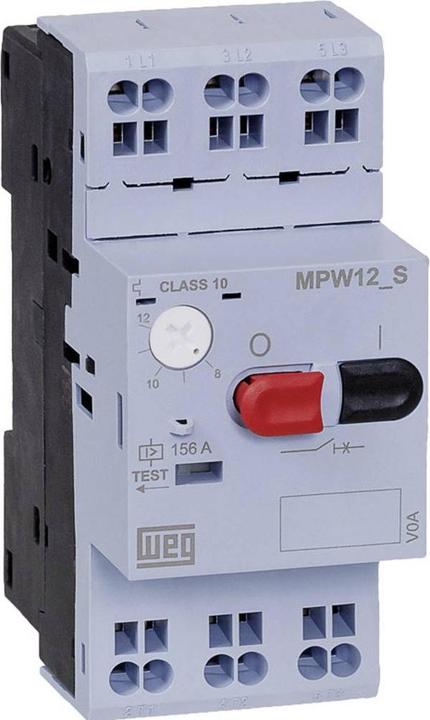 Actual product image Weg 12501028 MPW12-3-U010S Motor-protective circuit-breaker adjustable 10 A 1 pc.