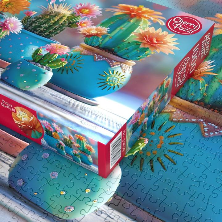 Productafbeelding Cherry Pazzi Puzzel 1000 stukjes - Bloomy Cactus Vuurwerk (1000 onderdelen)