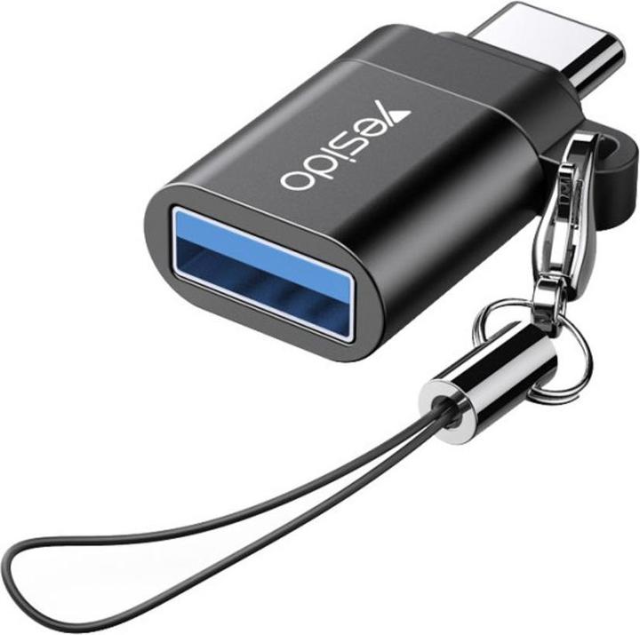 Produktbild Yesido - OTG Adapter (GS06) - Type-C to USB 3.0, Plug & Play, 5Gbps - Black (USB-A, USB Typ C)