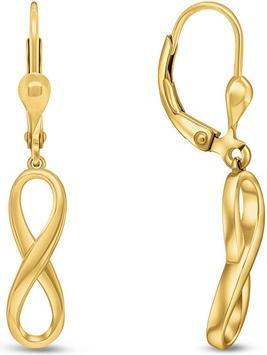 Immagine prodotto Brilio Argento - Eleganti orecchini Infinity placcati oro EA327Y
