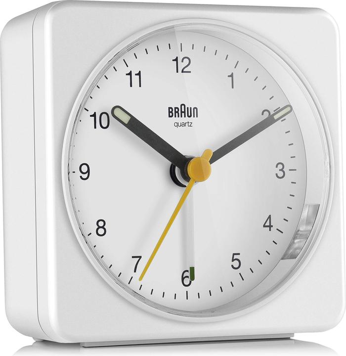 Productafbeelding Braun BC 03 W Quartz wekker analoog
