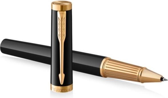 Actual product image Parker Pen PARKER Rollerball Ingenuity Black glossy GT (F, black) (Gold, Black, 1 x)