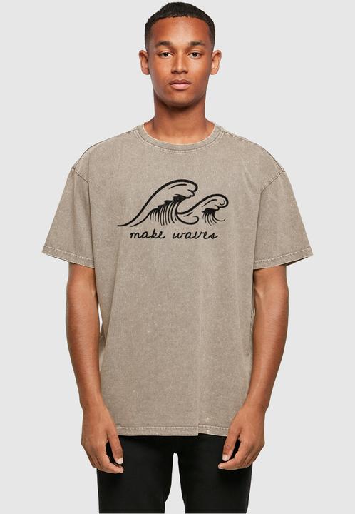 Actual product image Merchcode Summer - Make waves Acid Washed Oversize Tee - 113039 (XS)