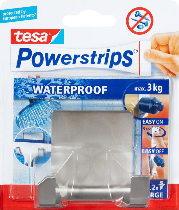 Actual product image tesa Powerstrips Waterproof Hook ZOOM