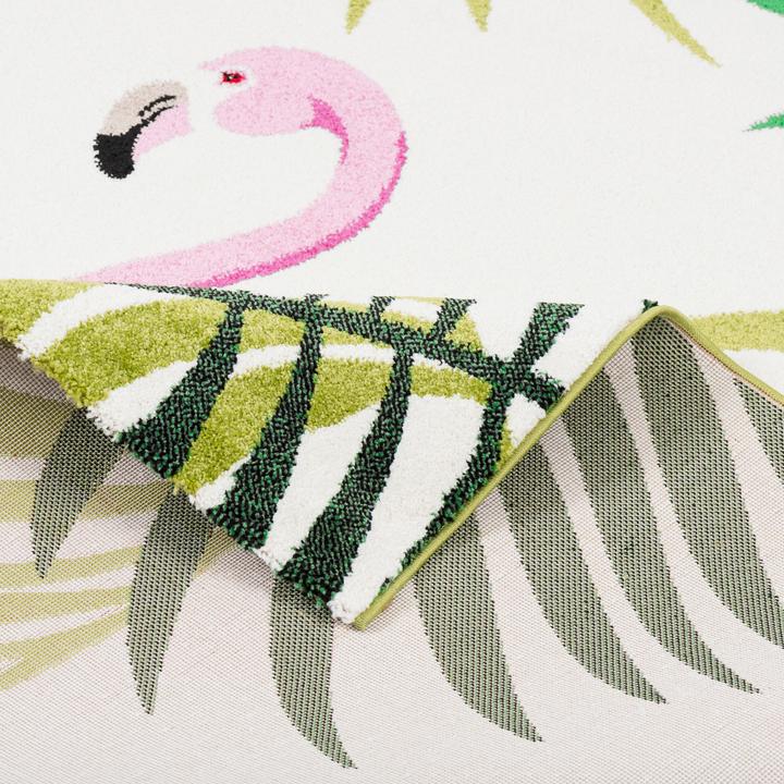 Produktbild Pergamon Designer Teppich Faro Tropical Flamingo (80 x 150 cm)