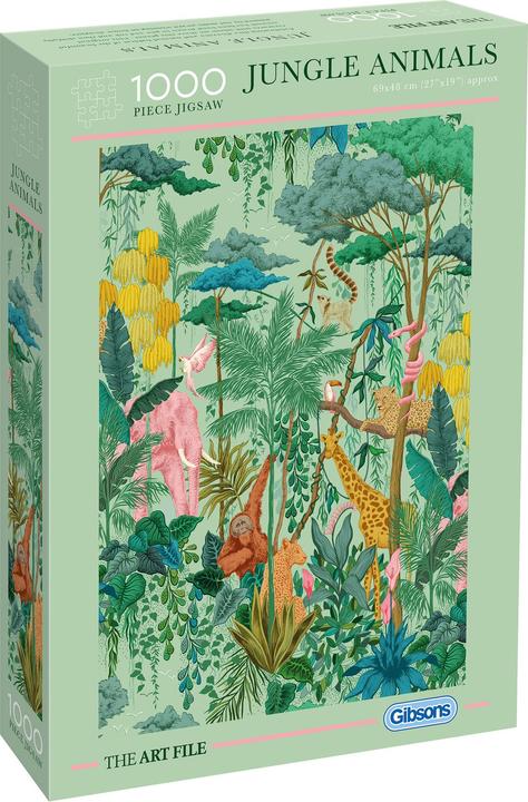 Actual product image Gibsons Puzzle 1000 pieces The Art File: Jungle Animals (1000 pieces)