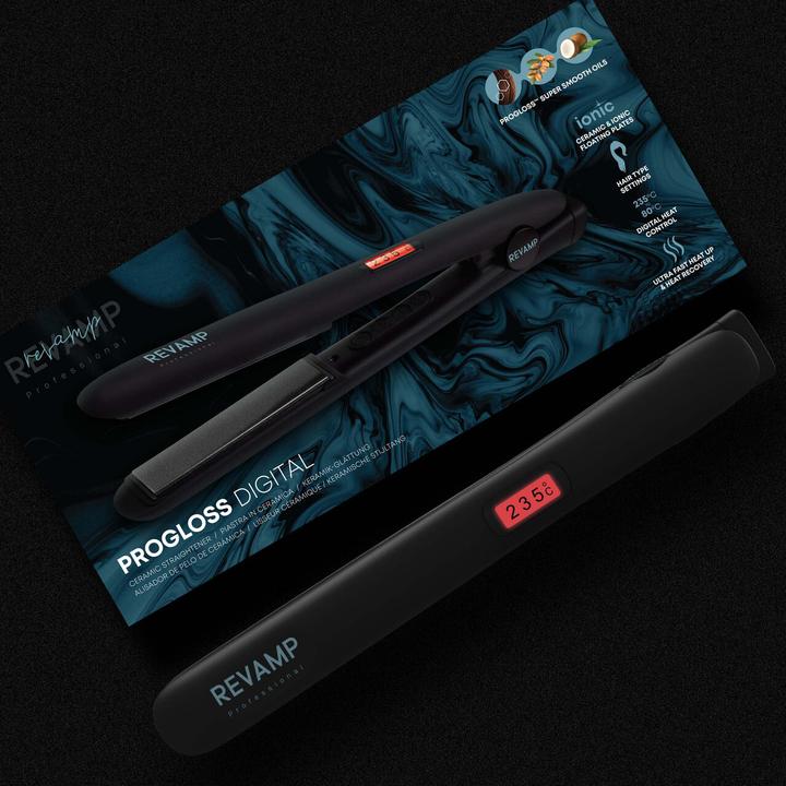 Actual product image Revamp ST-1000-EU Progloss Digital Ceramic Hair Straightener (Straightening iron)