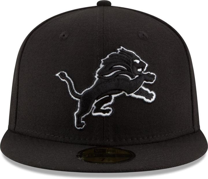 Actual product image New Era 59Fifty Fitted Cap - BLACK Detroit Lions - 7 3/8 (7 3/8)