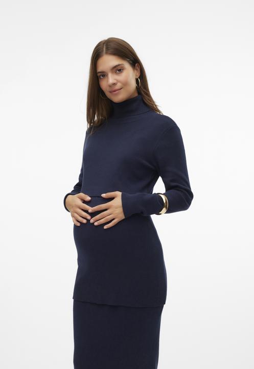Image du produit Mamalicious Col roulé Manches côtelées Pull-over Haut tricoté (XL)