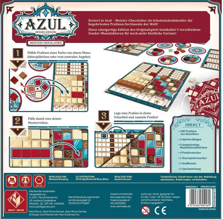 Actual product image Next Move Azul: Master chocolatier (German)