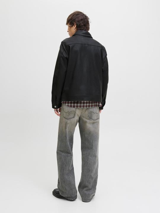 Actual product image Jack & Jones Jjecasablanca Leather Jacket Ln (XS)