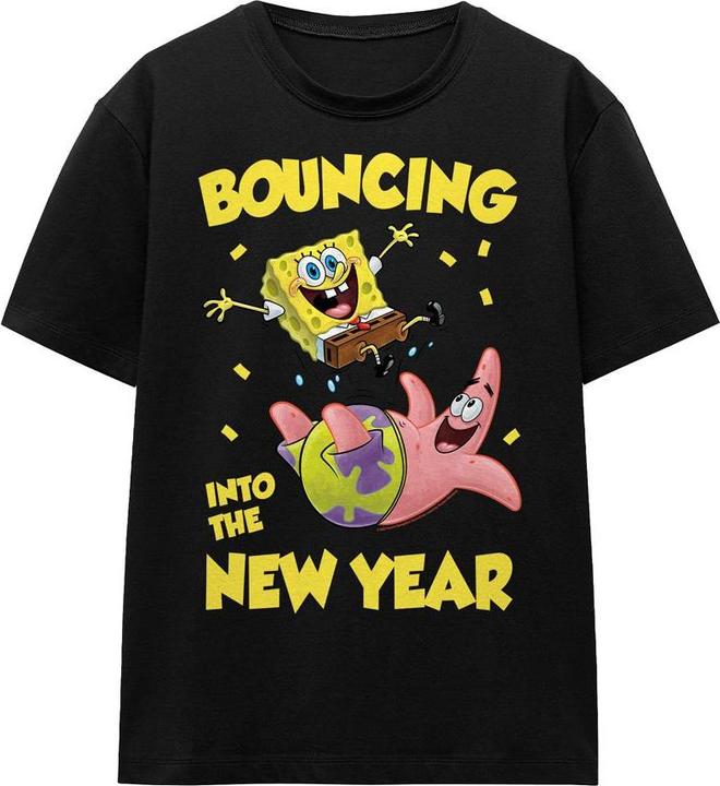 Produktbild Spongebob Squarepants Bouncing Into The New Year TShirt (XL)