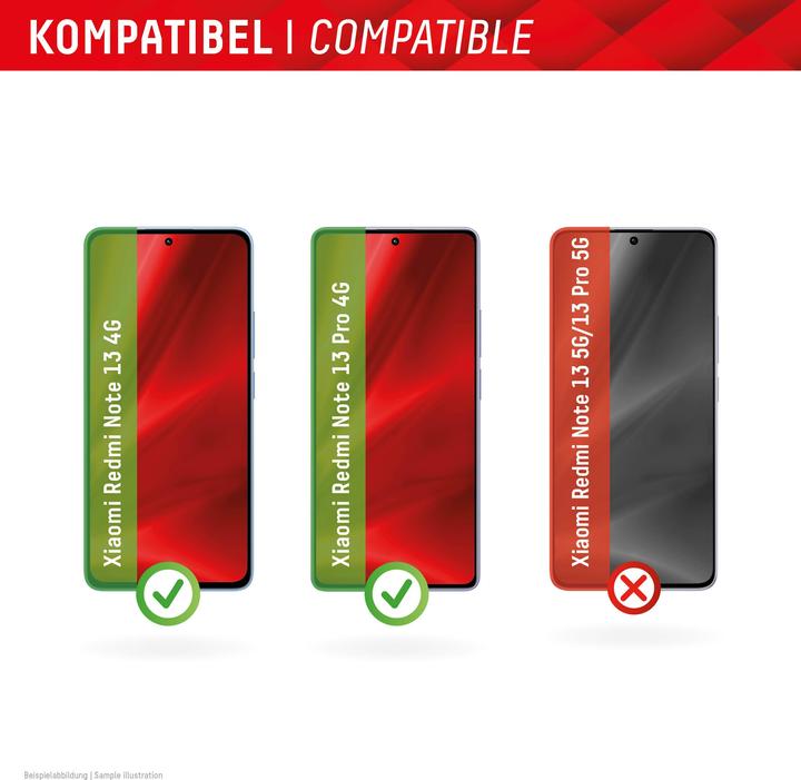 Produktbild Displex Real Glass, 2D Panzerglas (1 Stück, Xiaomi Poco M6 Pro, Xiaomi Redmi Note 13 4G, Xiaomi Redmi Note 13 Pro 4G)