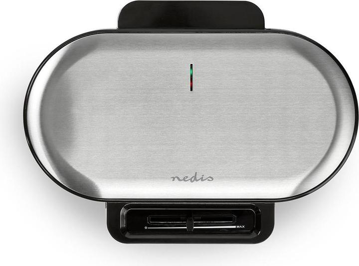 Actual product image Nedis Waffle iron 2 x 5 Heart shaped waffles 12 cm 1200 W plastic/metal (EU plug)