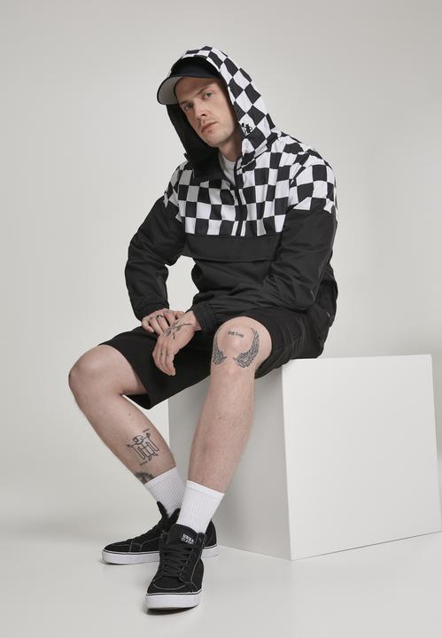 Actual product image Urban Classics Check Pull Over Jacket (S)