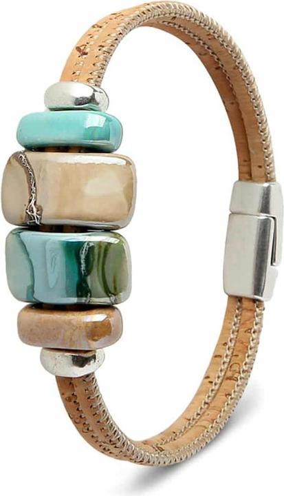Artelusa Armband «Ceramica Azul» (20 cm, Kork)